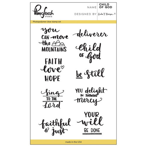 Pinkfresh Studio - Clear Acrylic Stamps - Child of God
