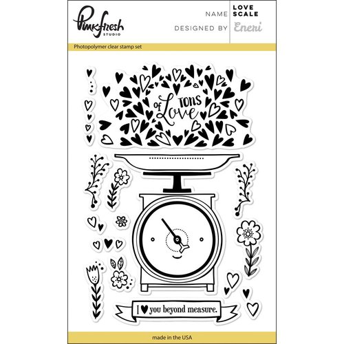 Pinkfresh Studio - Clear Photopolymer Stamps - Love Scale