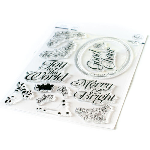 Pinkfresh Studio - Christmas - Clear Photopolymer Stamps - Merry and Bright Frame
