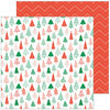 Pinkfresh Studio - Holiday Vibes Collection - Christmas - 12 x 12 Double Sided Paper - Magical Forest