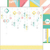 Pinkfresh Studio - Felicity Collection - 12 x 12 Double Sided Paper - Flower Strings