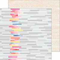 Pinkfresh Studio - Felicity Collection - 12 x 12 Double Sided Paper - Ombre Wall