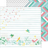 Pinkfresh Studio - Felicity Collection - 12 x 12 Double Sided Paper - Confetti Garden