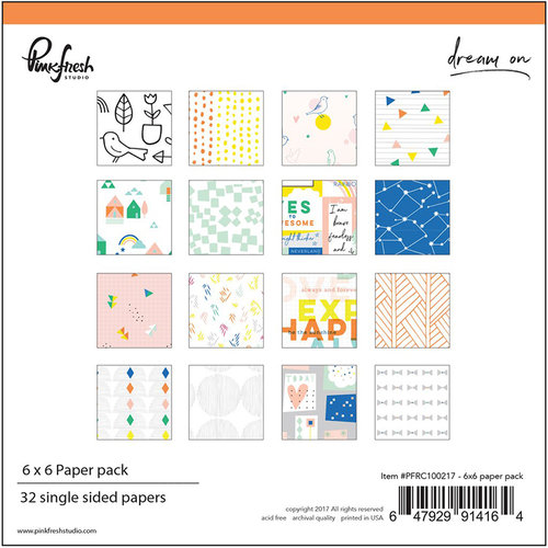 Pinkfresh Studio - Dream On Collection - 6 x 6 Paper Pack