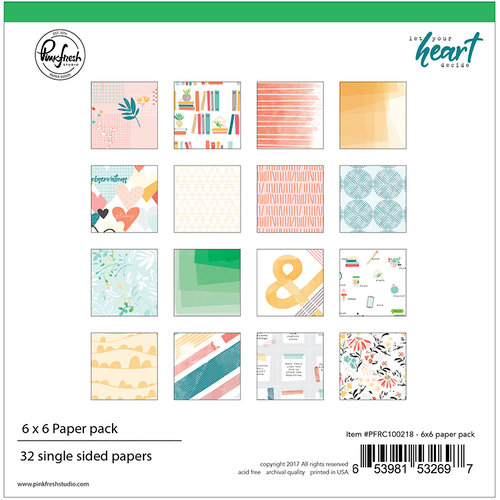 Pinkfresh Studio - Let Your Heart Decide Collection - 6 x 6 Paper Pack