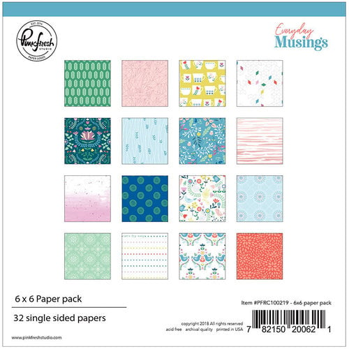 Pinkfresh Studio - Everyday Musings Collection - 6 x 6 Paper Pack