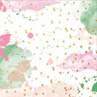 Pinkfresh Studio - Felicity Collection - 12 x 12 Vellum Paper - Confetti Love - Gold