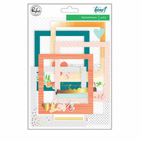 Pinkfresh Studio - Let Your Heart Decide Collection - Stitched Frames with Foil Accents