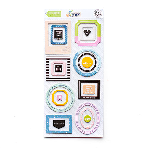 Pinkfresh Studio - My Favorite Story Collection - Stickers - Chipboard Frames