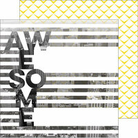 Pinkfresh Studio - Life Noted Collection - 12 x 12 Double Sided Paper - Awesome