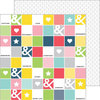 Pinkfresh Studio - Life Noted Collection - 12 x 12 Double Sided Paper - Checker Board