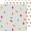 Pinkfresh Studio - Life Noted Collection - 12 x 12 Double Sided Paper - Diamond Pops