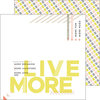 Pinkfresh Studio - Live More Collection - 12 x 12 Double Sided Paper - Goals