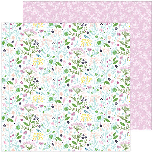 Pinkfresh Studio - Noteworthy Collection - 12 x 12 Double Sided Paper - Enchanted Blooms