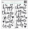 Pinkfresh Studio - Happy Things Collection - Glitter Foam Stickers