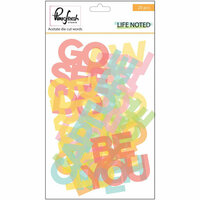 Pinkfresh Studio - Life Noted Collection - Die Cut Acetate Pieces - Words