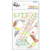Pinkfresh Studio - Live More Collection - Die Cut Cardstock Pieces with Foil Accents