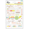 Pinkfresh Studio - Live More Collection - Chipboard Stickers with Foil Accents