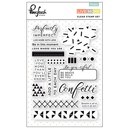 Pinkfresh Studio - Live More Collection - Clear Photopolymer Stamps