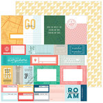 Pinkfresh Studio - Out and About Collection - 12 x 12 Double Sided Paper - Bucket List