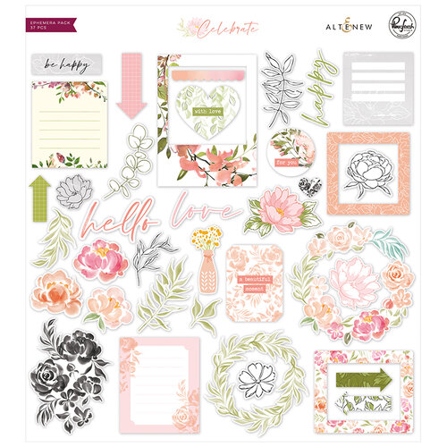 Pinkfresh Studio - Celebrate Collection - Ephemera Pack