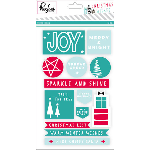 Pinkfresh Studio - Christmas Wishes Collection - Rubber Charms