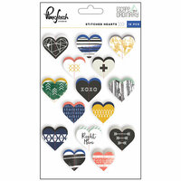 Pinkfresh Studio - Escape the Ordinary Collection - Cardstock Stickers - Stitched Heart