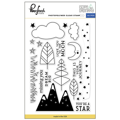 Pinkfresh Studio - Escape the Ordinary Collection - Clear Photopolymer Stamps