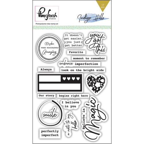 Pinkfresh Studio - Indigo Hills Collection - Clear Photopolymer Stamps