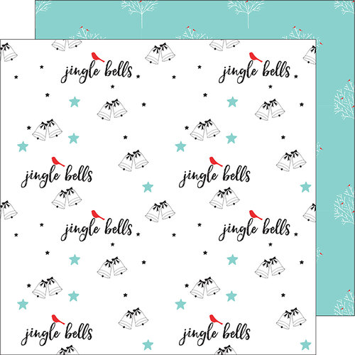 Pinkfresh Studio - Oh Joy Collection - Christmas - 12 x 12 Double Sided Paper - Jingle Bells