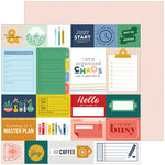 Pinkfresh Studio - Office Hours Collection - 12 x 12 Double Sided Paper - Busy