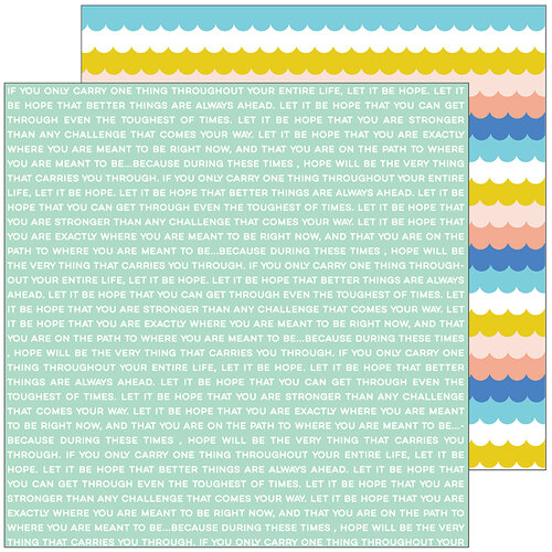 Pinkfresh Studio - Let's Stay Home Collection - 12 x 12 Double Sided Paper - You Are Stronger
