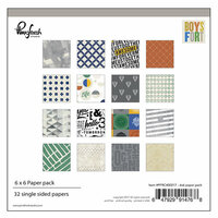 Pinkfresh Studio - Boys Fort Collection - 6 x 6 Paper Pack