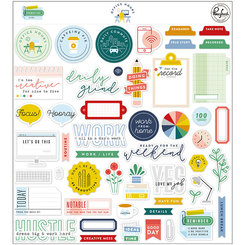 Pinkfresh Studio - Office Hours Collection - Ephemera Pack