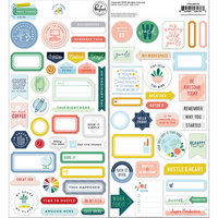 Pinkfresh Studio - Office Hours Collection - Cardstock Phrase Stickers