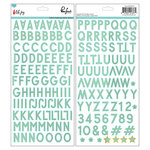 Pinkfresh Studio - Oh Joy Collection - Christmas - Chipboard Stickers with Foil Accents - Alphabet