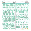 Pinkfresh Studio - Oh Joy Collection - Christmas - Chipboard Stickers with Foil Accents - Alphabet