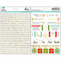 Pinkfresh Studio - Oh Joy Collection - Christmas - Cardstock Stickers with Foil Accents - Phrases