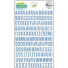 Pinkfresh Studio - Office Hours Collection - Mini Puffy Alpha Stickers - Blue