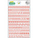 Pinkfresh Studio - Office Hours Collection - Mini Puffy Alpha Stickers - Coral