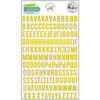 Pinkfresh Studio - Office Hours Collection - Mini Puffy Alpha Stickers - Yellow