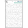 Pinkfresh Studio - Simple and Sweet Collection - Puffy Stickers - Mini - Alpha - White
