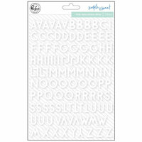 Pinkfresh Studio - Simple and Sweet Collection - Puffy Stickers - Mini - Alpha - White
