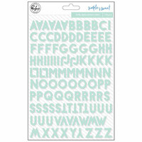 Pinkfresh Studio - Simple and Sweet Collection - Puffy Stickers - Mini - Alpha - Mint