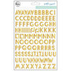 Pinkfresh Studio - Simple and Sweet Collection - Puffy Stickers - Mini - Alpha - Gold Foil