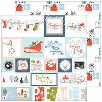 Pinkfresh Studio - December Days Collection - Christmas - 12 x 12 Double Sided Paper - Tis the Season