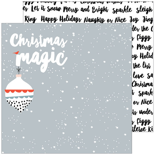Pinkfresh Studio - December Days Collection - Christmas - 12 x 12 Double Sided Paper - Christmas Magic