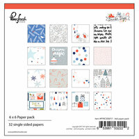 Pinkfresh Studio - December Days Collection - Christmas - 6 x 6 Paper Pack