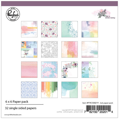 Pinkfresh Studio - Just A Little Lovely Collection - 6 x 6 Paper Pack