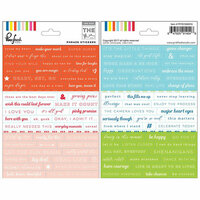 Pinkfresh Studio - The Mix No 1 Collection - Cardstock Stickers - Phrases